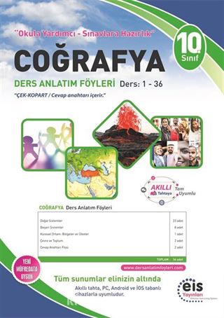 10. Sınıf Coğrafya Ders Anlatım Föyleri Ders:1-36