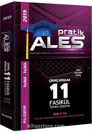 2019 ALES Pratik Son 6 Yıl Tamamı Çözümlü Çıkmış Sorular 11 Fasikül