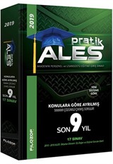 2019 ALES Pratik Konulara Göre Ayrılmış Son 9 Yıl Tamamı Çözümlü Çıkmış Sorular