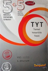 TYT 5 Basılı Deneme Sınavı + 5 Mobil Dijital Deneme