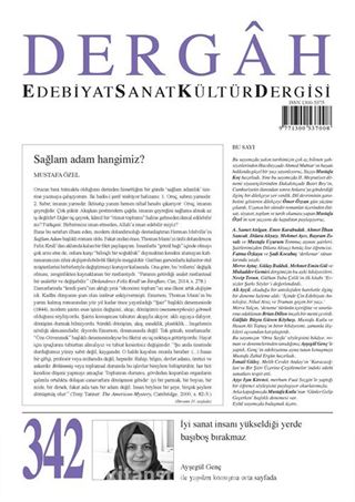 Dergah Edebiyat Sanat Kültür Dergisi Sayı:342 Ağustos 2018