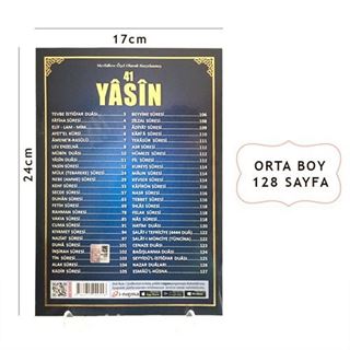 41 Yasini Şerif Türkçe Okunuş ve Mealli Orta Boy (Yasin 036)