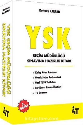 YSK Seçim Müdürlüğü Sınavına Hazırlık Kitabı