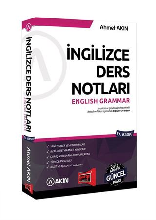 YDS İngilizce Ders Notları English Grammar