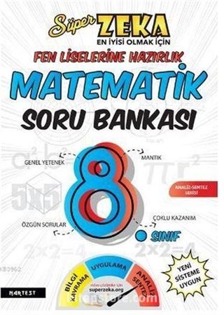 8. Sınıf Süper Zeka Fen Liselerine Hazırlık Matematik Soru Bankası