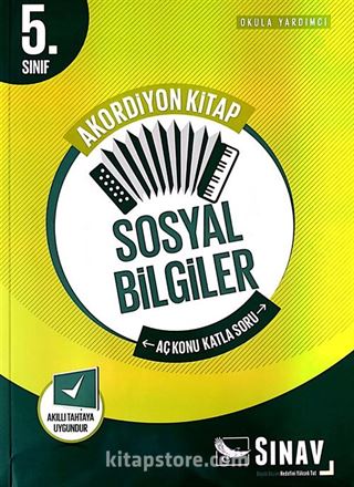 5. Sınıf Sosyal Bilgiler Akordiyon Kitap Aç Konu Katla Soru