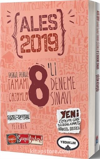 2019 ALES Tamamı Çözümlü 8 Fasikül Deneme