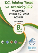 8. Sınıf T.C. İnkılap Tarihi ve Atatürkçülük Etkileşimli Konu Anlatım Föyleri