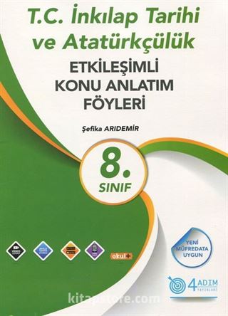 8. Sınıf T.C. İnkılap Tarihi ve Atatürkçülük Etkileşimli Konu Anlatım Föyleri