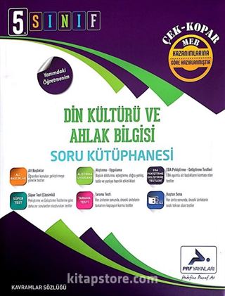 5. Sınıf Din Kültürü ve Ahlak Bilgisi Soru Kütüphanesi