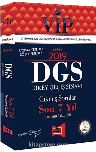 2019 DGS VIP Sayısal - Sözel Yetenek Son 7 Yıl Tamamı Çözümlü Çıkmış Sorular