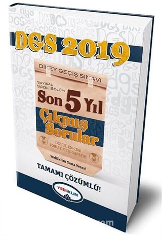 2019 DGS Sayısal Sözel Bölüm Tamamı Çözümlü Son 5 Yıl Çıkmış Sorular