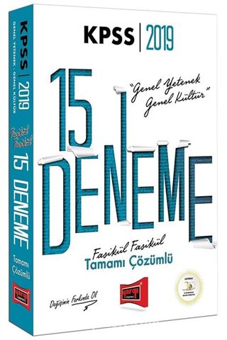 2019 KPSS Genel Yetenek Genel Kültür Fasikül Fasikül Tamamı Çözümlü 15 Deneme