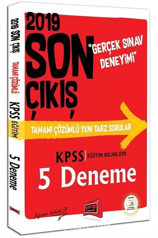 2019 KPSS Eğitim Bilimleri Son Çıkış Tamamı Çözümlü 5 Deneme