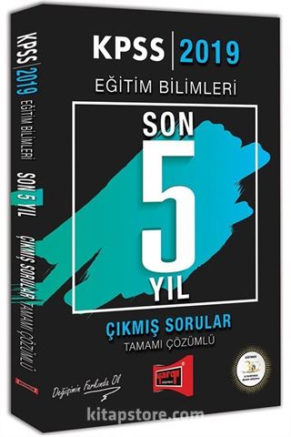 2019 KPSS Eğitim Bilimleri Son 5 Yıl Tamamı Çözümlü Çıkmış Sorular