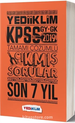 2019 KPSS Genel Yetenek Genel Kültür Tamamı Çözümlü Çıkmış Sorular Son 7 Yıl