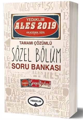 2019 ALES Tamamı Çözümlü Sözel Bölüm Soru Bankası