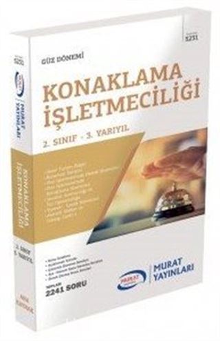 Güz Dönemi Konaklama İşletmeciliği 2. Sınıf 3. Yarıyıl (5231)