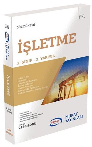 Güz Dönemi İşletme 2. Sınıf 3. Yarıyıl (Kod:5131)