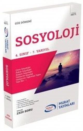 Güz Dönemi Sosyoloji 4. Sınıf 7. Yarıyıl (Kod:6071)