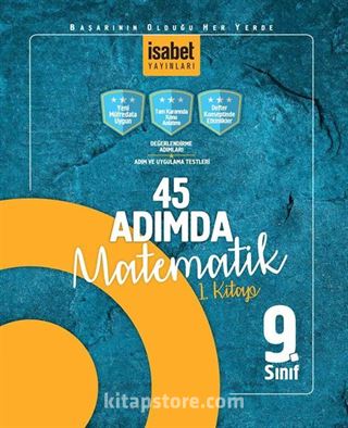 9. Sınıf 45 Adımda Matematik 1. Kitap