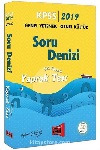 2019 KPSS Genel Yetenek Genel Kültür Soru Denizi Çek Kopartlı Yaprak Test