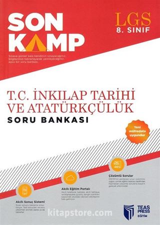 LGS 8. Sınıf Son Kamp T.C İnkilap Tarihi ve Atatürkçülük Soru Bankası (Yeni Müfredat)