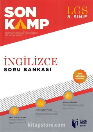 LGS 8. Sınıf Son Kamp İngilizce Soru Bankası (Yeni Müfredat)