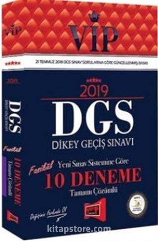 2019 DGS VİP Yeni Sınav Sistemine Göre Tamamı Çözümlü 10 Fasikül Deneme