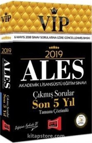 2019 ALES VİP Tamamı Çözümlü Son 5 Yıl Çıkmış Sorular