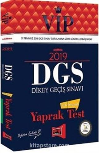 2019 DGS VİP Çek Kopartlı Yaprak Test