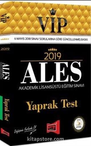 2019 ALES VİP Yaprak Test