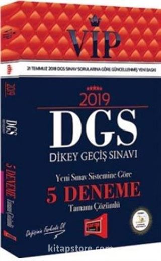 2019 DGS VİP Yeni Sınav Sistemine Göre Tamamı Çözümlü 5 Deneme