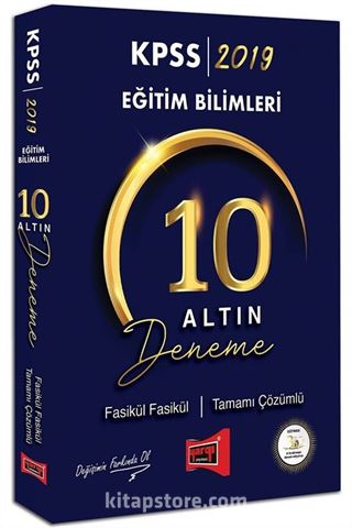 2019 KPSS Eğitim Bilimleri Fasikül Fasikül Tamamı Çözümlü 10 Deneme