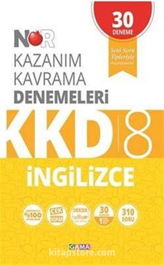 8 Nar Kazanım Kavrama Denemeleri İngilizce 30 Deneme