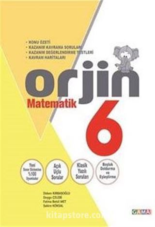 6 Orjin Matematik Konu Özetli Soru Bankası