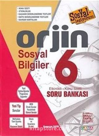 6 Orjin Sosyal Bilgiler Konu Özetli Soru Bankası