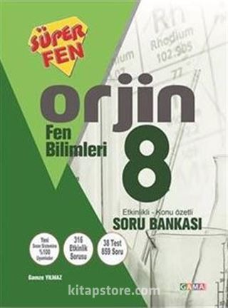 8. Sınıf Orjin Fen Bilimleri Konu Özetli Soru Bankası