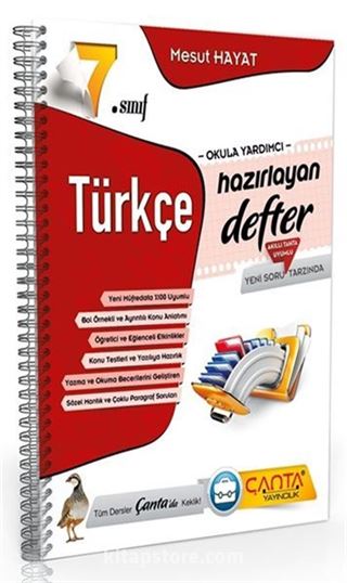 7. Sınıf Türkçe Hazırlayan Defter