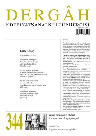 Dergah Edebiyat Sanat Kültür Dergisi Sayı:344 Ekim 2018