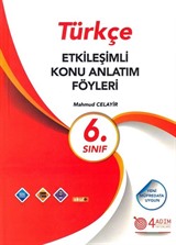 6. Sınıf Türkçe Etkileşimli Konu Anlatımlı Föyleri