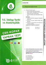 8. Sınıf T. C. İnkilap Tarihi ve Atatürkçülük Çek-Kopar Yaprak Test