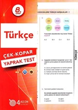 8. Sınıf Türkçe Çek-Kopar Yaprak Test