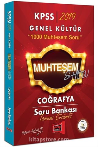 2019 KPSS Muhteşem Show Coğrafya Tamamı Çözümlü Soru Bankası