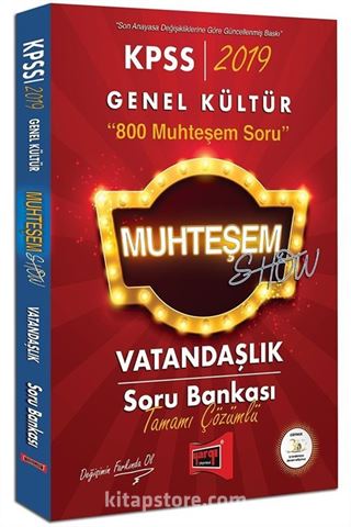 2019 KPSS Muhteşem Show Vatandaşlık Tamamı Çözümlü Soru Bankası