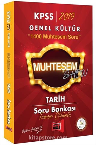 2019 KPSS Muhteşem Show Tarih Tamamı Çözümlü Soru Bankası