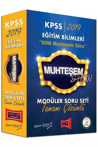 2019 KPSS Eğitim Bilimleri Muhteşem Show Tamamı Çözümlü Modüler Soru Seti