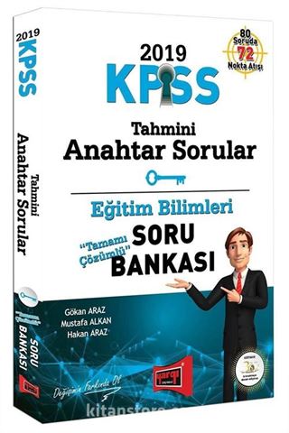 2019 KPSS Eğitim Bilimleri Tahmini Anahtar Sorular Tamamı Çözümlü Soru Bankası