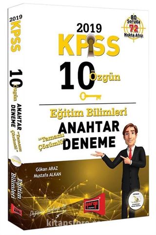 2019 KPSS Eğitim Bilimleri Tamamı Çözümlü 10 Özgün Anahtar Deneme