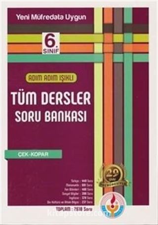 6. Sınıf Adım Adım Işıklı Tüm Dersler Soru Bankası